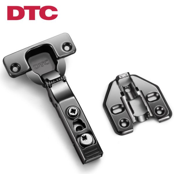 Half Overlay Hydraulic Concealed Hinges Black Mechanism