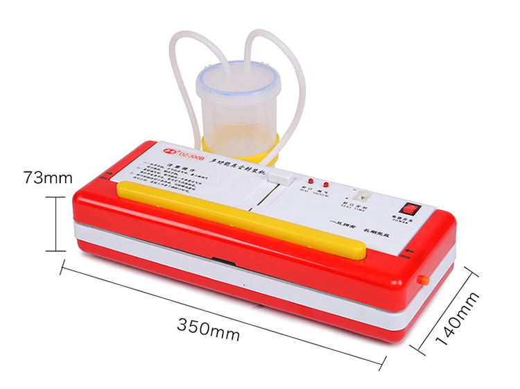 DZ-300B Handheld Manual Portable Vacuum Sealer With Filter 280mm ABS