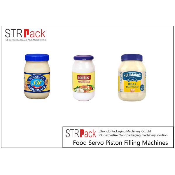 Linear Mayonnaise Food Sauce Paste Bottle Filling Machine 1-5L Volumetric Piston Filler