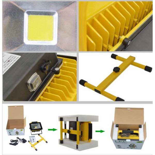 Rechargeable 20W Explosion Proof LED Flood Light Portable Outdoor Camping Light