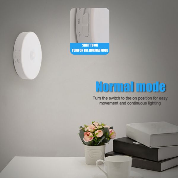 Stick Anywhere 86*18mm USB Rechargeable Motion Sensor Light Cold White