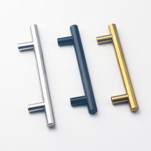 China SS201 SS304 Furniture Hardware Replacement Parts T Bar Cabinet Handles 64mm dia on sale
