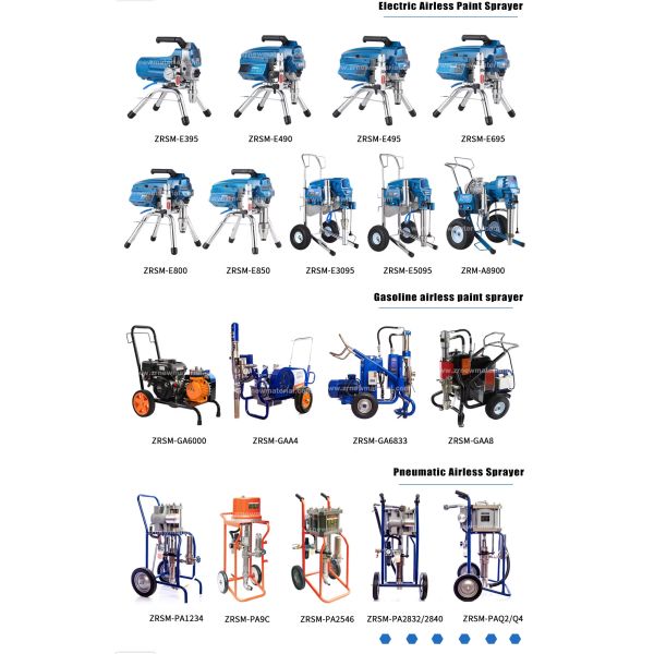 Movable Pneumatic Airless Paint Sprayer For Efficient Coating In Construction Sites
