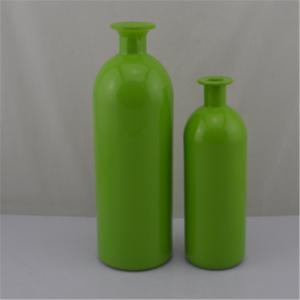 Quality colored vase,glass vase set,color sprey glass vase for sale