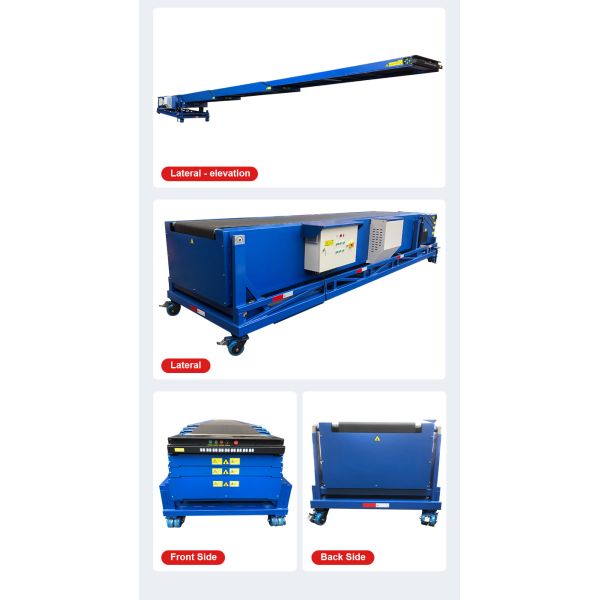 Mobile Telescopic Belt conveyor for 20 ft & 40 ft container