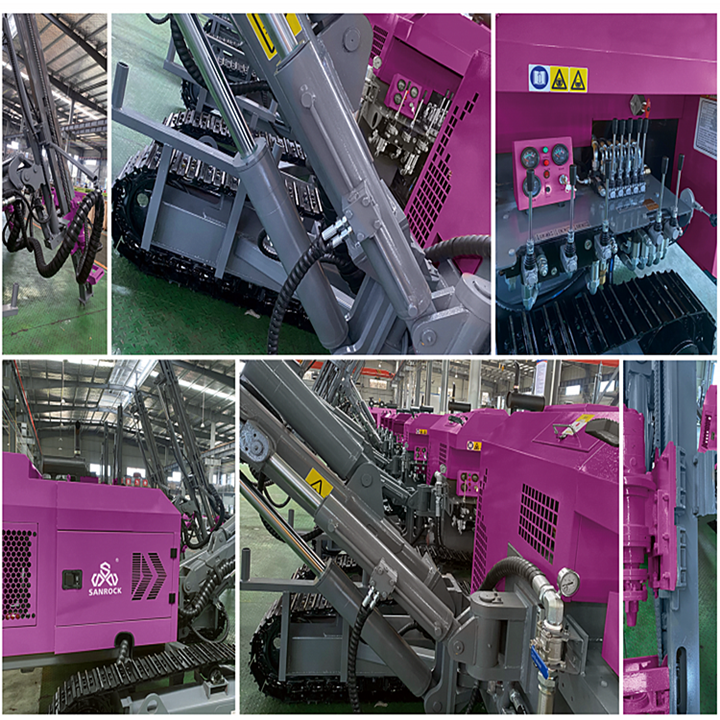 Hydraulic DTH Drilling Machine Borehole Depth 30m Crawler Drilling Rig