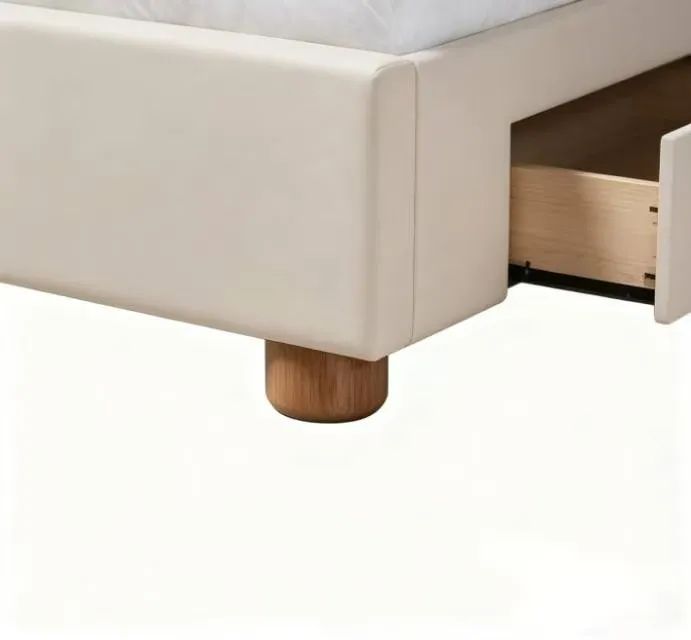 Solid Bed Frame with Multiple Roomy Storage Drawers