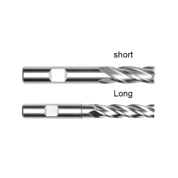 DIN844 4 Flute HSS End Mill for Metal Stainless Steel Aluminium