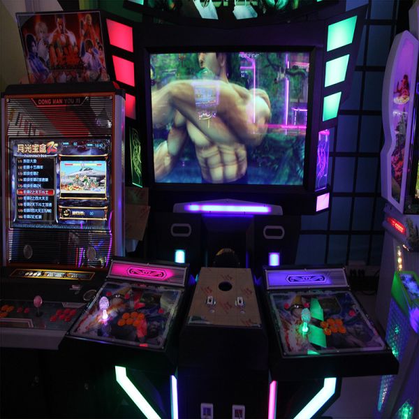 Adult Fighting 55 LCD Arcade Video Game Machine High Performance 1 Year Warranty