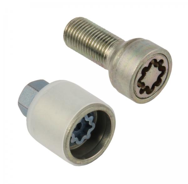 Buy Stamp T Car Wheel Security Bolts , Zinc Plate Locking Lug Bolts 10.9 Solid at wholesale prices