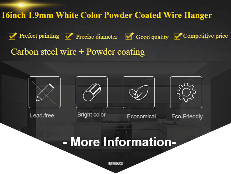 Cold Weather Clothes Drying Hanger , Precise Diameter Wire Coat Hangers