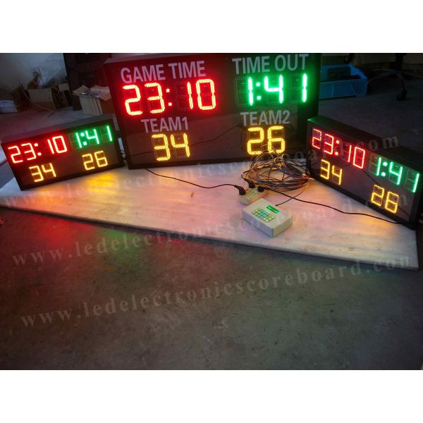Three Colors LED Electronic Scoreboard Paintball Hanging / Mounting Installation