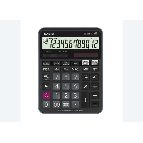 For Casio DJ-120D plus Financial Accountant Calculator 300 step review machine back check
