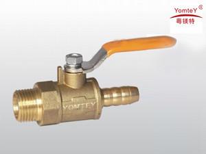 China yomtey brass hose connector  ball valve on sale