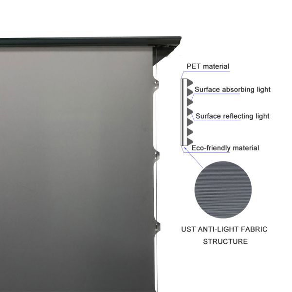 Foldable Electric Floor Projector Screen 72 Inch -150 Inch Portable Projector Screen