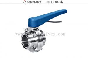 Quality Food grade stainless steel threaded sanitary butterfly valve 1 to 12 for sale