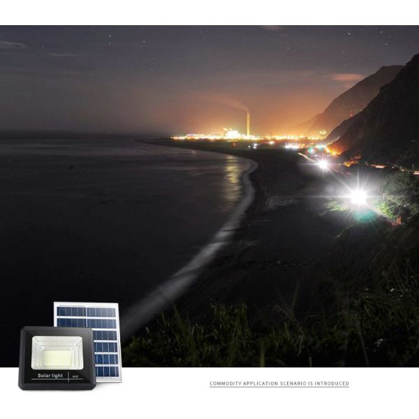100 Watt IP67 Solar Powered LED Floodlights With Radar