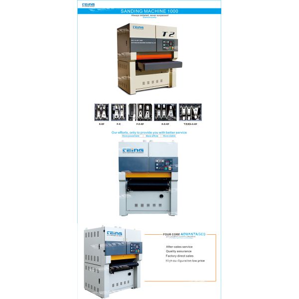ISO R-RP1000 Wood Sanding Machine with Dust Suction and High Speed