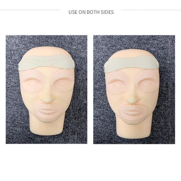 Rubber Permanent Makeup Eyebrow Tattoo Practice Skin Two Sides