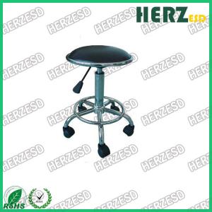 China Industrial Usage Antistatic Cleanroom ESD PU Leather Working Stool on sale