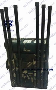 Quality 6 Bands 100 Meters 80W RF Manpack Jammer For Military Units for sale