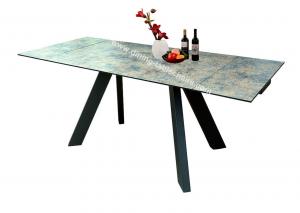 Quality Tempered Glass Extension Dining Table for sale