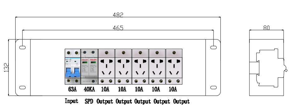 Sandwich Structure 32U Outdoor Telecom Cabinet Weatherproof Rack Enclosure
