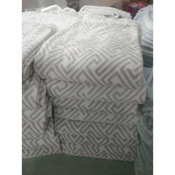 Cozy Polyester Super Soft Flannel Print Blanket Warm Throw Blankets For Sofa / Bed
