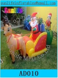Quality Inflatable Christmas Decorations , Airblown Inflatable Christmas Tree For Kids for sale