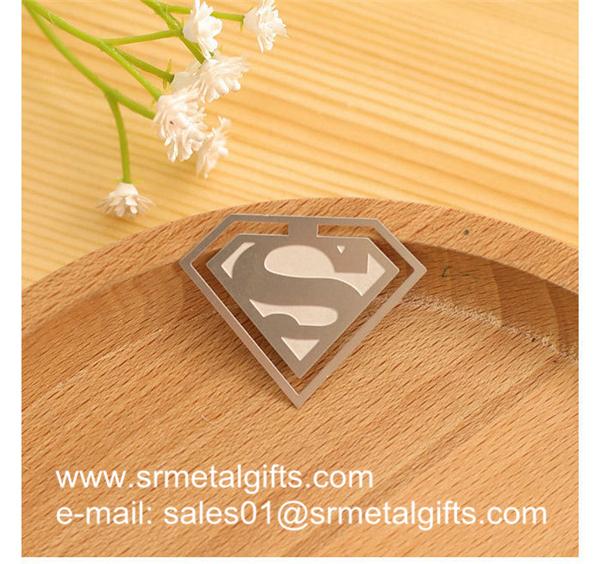 Chemical Photo Etched Stainless Steel Clip On Bookmark