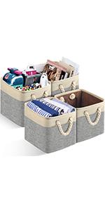 Storage Cube, Stackable Laundry Baskets Corner Basket, Large Storage Baskets Organizer For Clothes Toys
