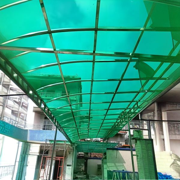 Green Polycarbonate Solid Sheet 1.0mm-18.0mm for Architectural Panels