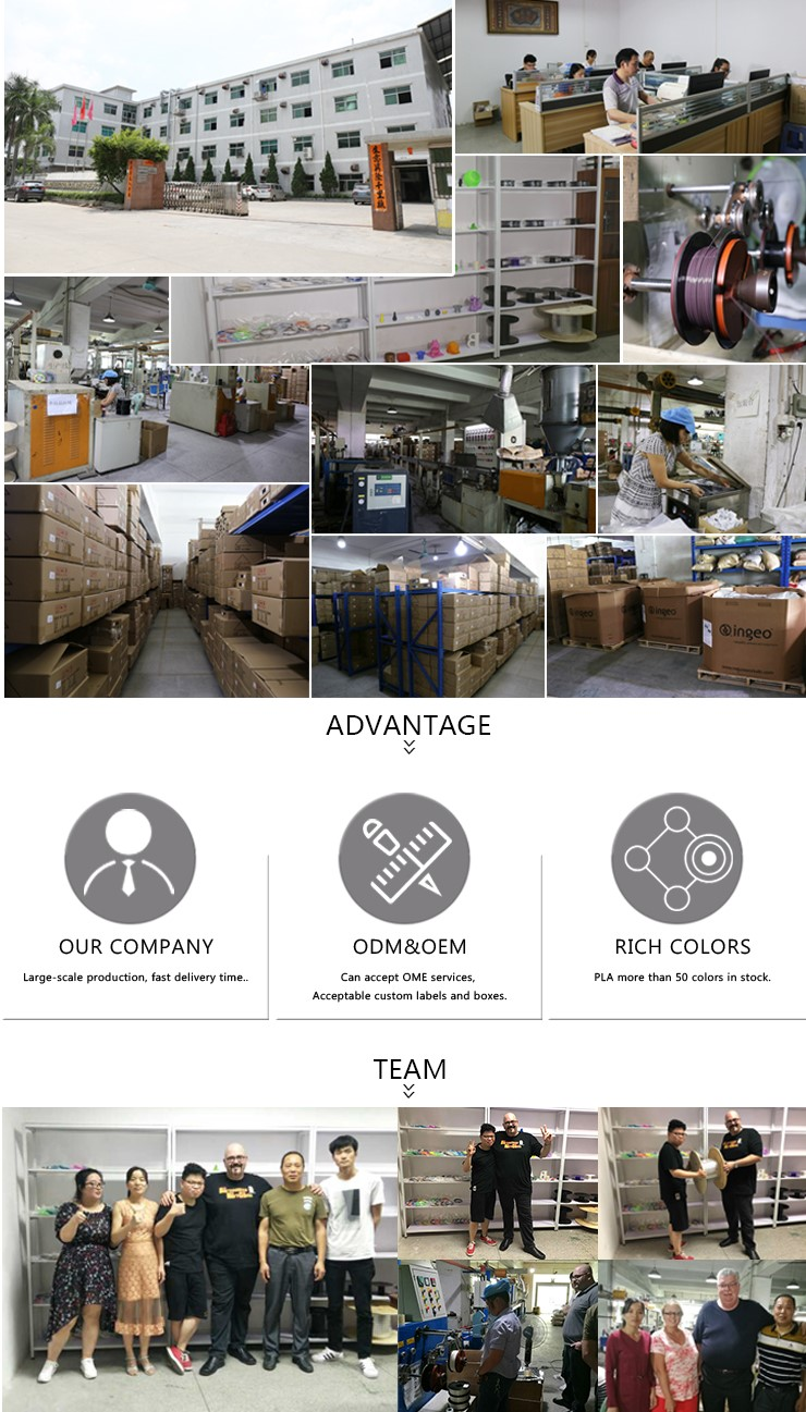 250gSilk Dual Color Trip Color Filament for FDM 3D Printer pla filament