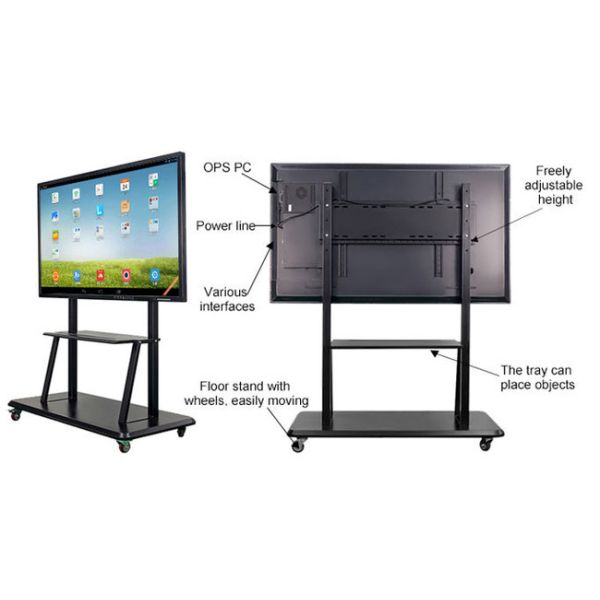 4k Resolution Interactive Digital Blackboard With 350cd/M2 Brightness