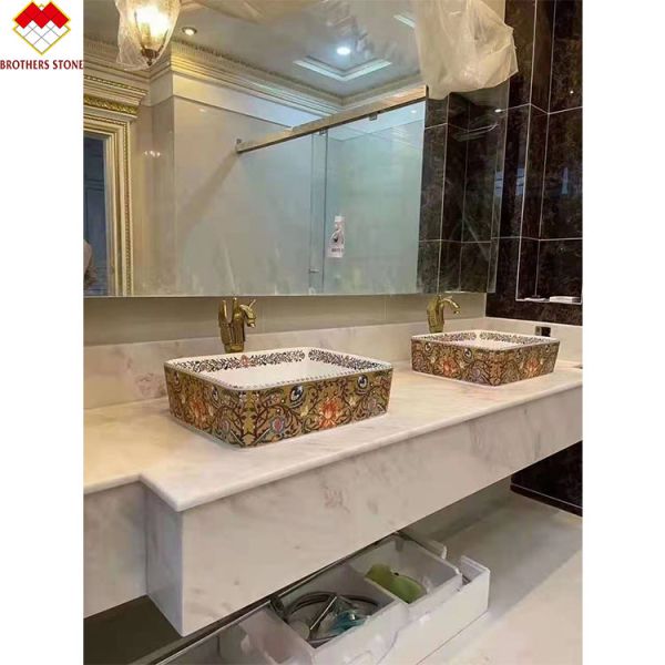 Rose Rainbow Backlit Jade Onyx Slab For Table Top 220cm Length