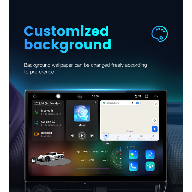 Advanced 11.5inch QELD Screen 2Din Car Stereo System Navigation Carplay Android13 Auto Full Fit 8 Core Autoradio Android Car Player