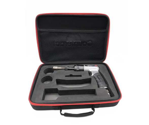 Plastic Handle Fabric EVA Electronic Case 300D Polyester Molded Foam