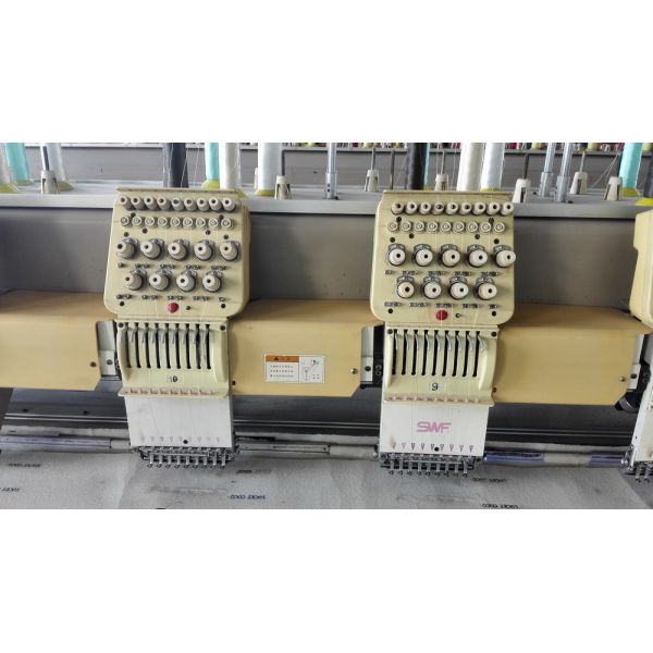 High Performance Used SWF Embroidery Machine 400 x 750mm Emb Area