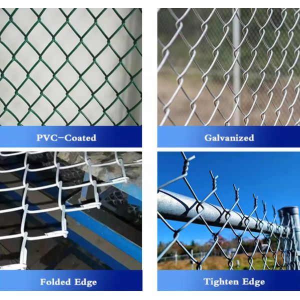 50*50 Or 60*60mm Size Gi Chain Link Mesh For Temporary Guardrails