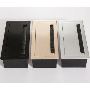 American Standard Cable Cubby Box / Countertop Socket Line Brush Multimedia