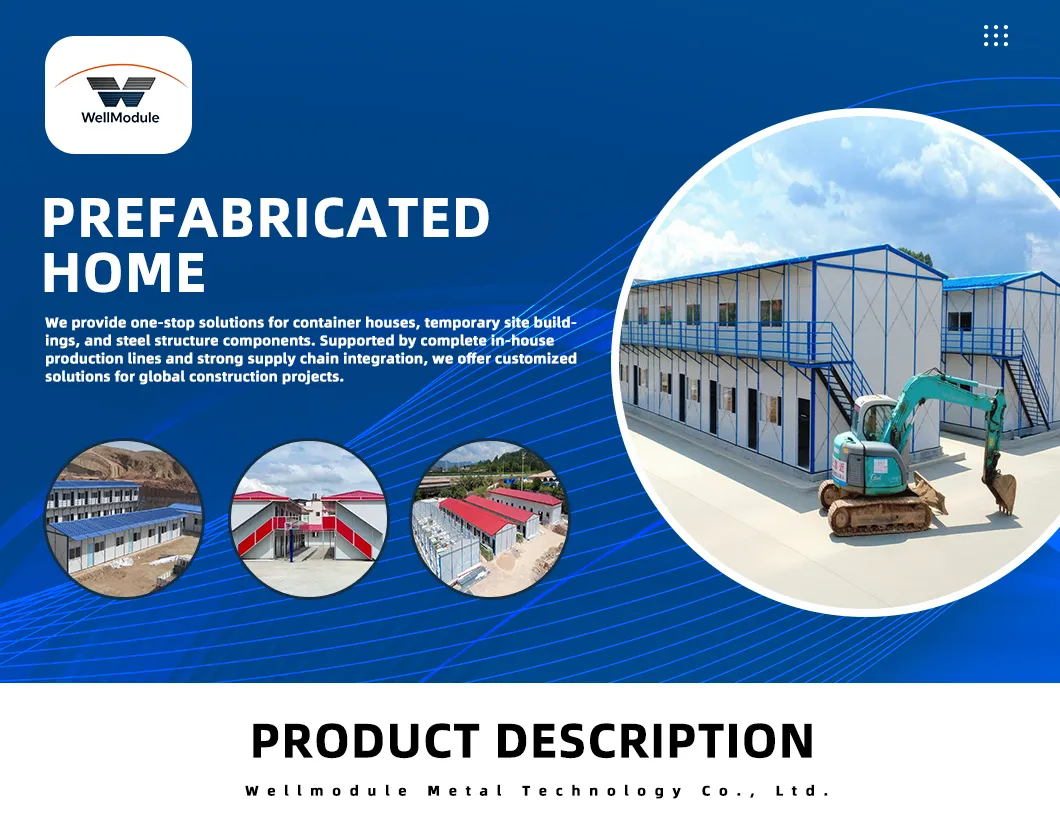 T Type Prefabricated Modular House with Quick Assembly Design for Worker Accommodation, Dormitory and Project Support Facilities