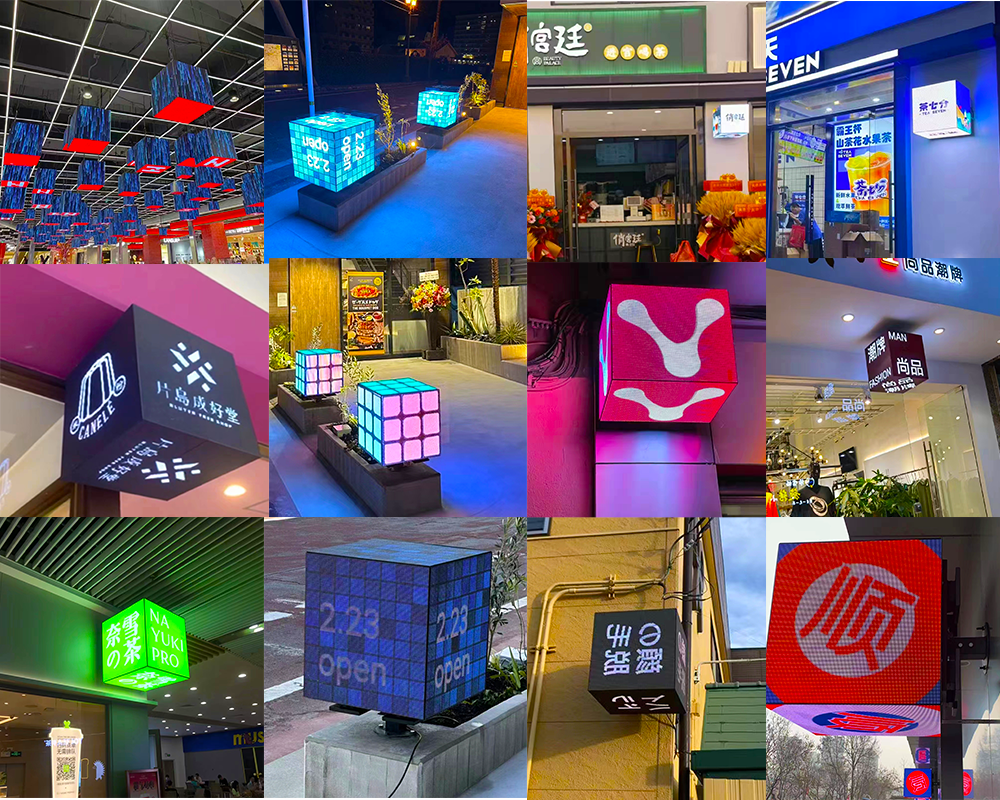 Customized High Resolution Commercial Advertising P2.5 P3 P3.91 P4 Cube Led Display Screen