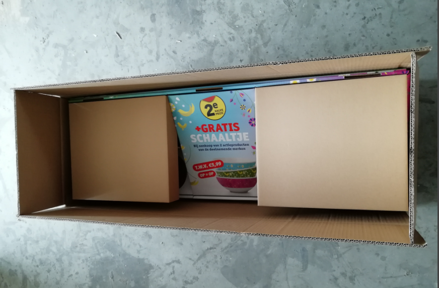 Professional Cardboard Pdq Display Box / Pdq Counter Display For Selling Bowels