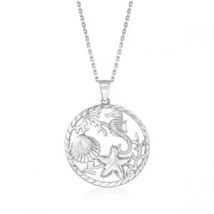 China Ross-Simons Sterling Silver Sea Life  Jewelry Pendant Necklace on sale