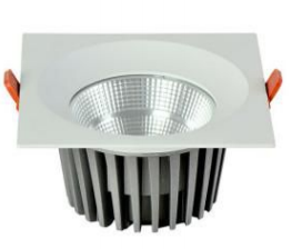 LED light square surface ring reflection cup 60º/120º free beanm angle 10w 120mm cutpout