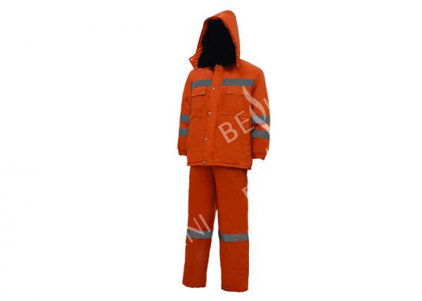 Buy Eco Friendly Hi Vis Workwear Hoodies , Winter Safety Jackets Reflective No Pilling at wholesale prices