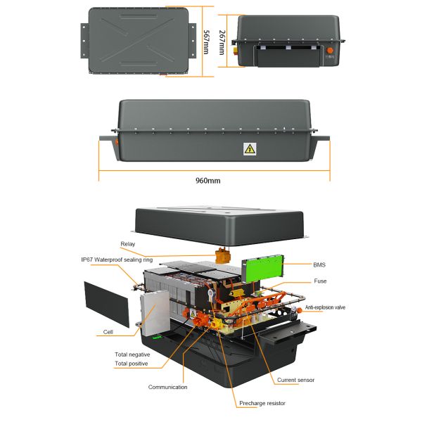 115v 10kwh Electric Car Lithium Battery Pack 72v 96v 200ah 300ah Ev Lifepo4 Battery Pack