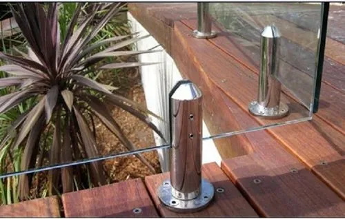 Solid Glass Spigots Innovative Support For Glass Panels Without Extensive Framing