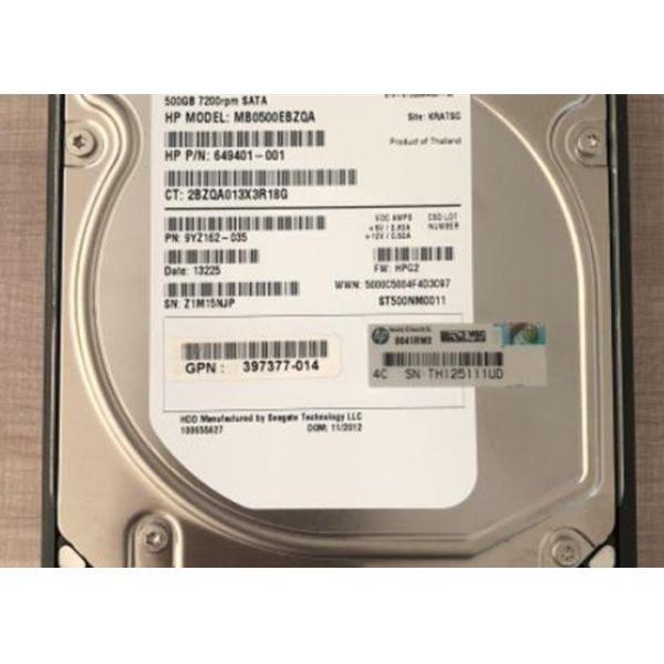 458928-B21 459319-001 HP Hard Disk 500G SATA 7.2K 3.5 Inch Compact Size