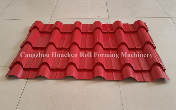 Steel Step Tile Making Machinery / Glazed Tile Cold Rolled Forming Machine